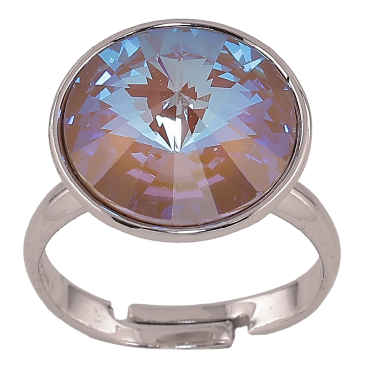 Кольцо Xuping цвет Родий с кр-ми Swarovski "Кристалл Cappuccino Delite" ø 16мм фото №14 Кольцо Xuping цвет Родий с кр-ми Swarovski "Кристалл Cappuccino Delite" ø 16мм фото №14