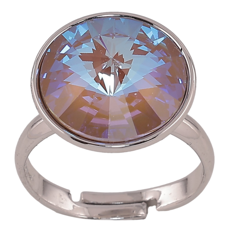 Кольцо Xuping цвет Родий с кр-ми Swarovski "Кристалл Cappuccino Delite" ø 16мм фото №10 Кольцо Xuping цвет Родий с кр-ми Swarovski "Кристалл Cappuccino Delite" ø 16мм фото №10