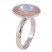 Кольцо Xuping цвет Родий с кр-ми Swarovski "Кристалл Cappuccino Delite" ø 16мм фото №3 Кольцо Xuping цвет Родий с кр-ми Swarovski "Кристалл Cappuccino Delite" ø 16мм фото №3