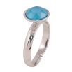 Кольцо Xuping цвет Родий с кр-ми Swarovski "Кристалл Caribbean Blue Opal" ø 10мм фото №2 Кольцо Xuping цвет Родий с кр-ми Swarovski "Кристалл Caribbean Blue Opal" ø 10мм фото №2