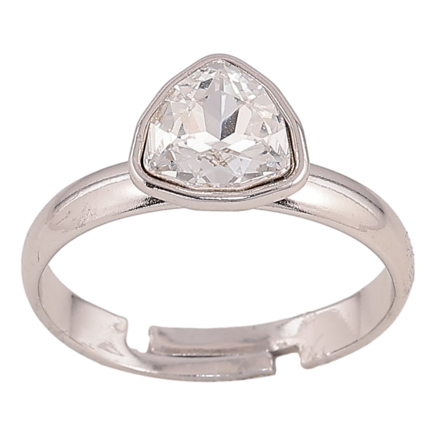 Каблучка Xuping колір Родій з кр-ми Swarovski "Кристал Clear" фото №1 Каблучка Xuping колір Родій з кр-ми Swarovski "Кристал Clear" фото №1