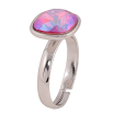 Кольцо Xuping цвет Родий с кр-ми Swarovski "Кристалл Fuchsia Shimmer" 12х12мм фото №3 Кольцо Xuping цвет Родий с кр-ми Swarovski "Кристалл Fuchsia Shimmer" 12х12мм фото №3