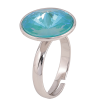Кольцо Xuping цвет Родий с кр-ми Swarovski "Кристалл Laguna Delite" ø 16мм фото №3 Кольцо Xuping цвет Родий с кр-ми Swarovski "Кристалл Laguna Delite" ø 16мм фото №3