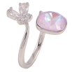 Каблучка Xuping колір Родій з кр-ми Swarovski "Кристал Lavender Delite з метеликом" фото №4 Каблучка Xuping колір Родій з кр-ми Swarovski "Кристал Lavender Delite з метеликом" фото №4