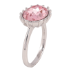 Кольцо Xuping цвет Родий с кр-ми Swarovski "Кристалл Light Rose" фото №2
