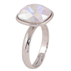 Кольцо Xuping цвет Родий с кр-ми Swarovski "Кристалл AB" 14х14мм фото №2 Кольцо Xuping цвет Родий с кр-ми Swarovski "Кристалл AB" 14х14мм фото №2