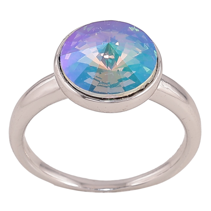 Каблучка Xuping колір Родій з кр-ми Swarovski "Кристал Paradise Shine" ø 12мм фото №10