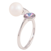 Каблучка Xuping колір Родій з кр-ми Swarovski "Кристал Paradise Shine з матовою перлиною" фото №4 Каблучка Xuping колір Родій з кр-ми Swarovski "Кристал Paradise Shine з матовою перлиною" фото №4