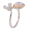 Кольцо Xuping цвет Родий с кр-ми Swarovski "Кристалл Peach Delite с бабочкой" фото №2 Кольцо Xuping цвет Родий с кр-ми Swarovski "Кристалл Peach Delite с бабочкой" фото №2