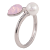 Кольцо Xuping цвет Родий с кр-ми Swarovski "Кристалл Pink Opal с жемчужиной" фото №2 Кольцо Xuping цвет Родий с кр-ми Swarovski "Кристалл Pink Opal с жемчужиной" фото №2