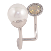 Кольцо Xuping цвет Родий с кр-ми Swarovski "Кристалл Sand Opal с жемчужиной" фото №4 Кольцо Xuping цвет Родий с кр-ми Swarovski "Кристалл Sand Opal с жемчужиной" фото №4