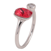 Кольцо Xuping цвет Родий с кр-ми Swarovski "Кристалл Siam с кристаллом" фото №3 Кольцо Xuping цвет Родий с кр-ми Swarovski "Кристалл Siam с кристаллом" фото №3