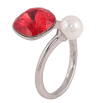 Кольцо Xuping цвет Родий с кр-ми Swarovski "Кристалл Siam с жемчужиной, ø 10мм и 6мм" фото №4 Кольцо Xuping цвет Родий с кр-ми Swarovski "Кристалл Siam с жемчужиной, ø 10мм и 6мм" фото №4