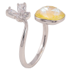 Каблучка Xuping колір Родій з кр-ми Swarovski "Кристал Sunshine Delite з метеликом" фото №4 Каблучка Xuping колір Родій з кр-ми Swarovski "Кристал Sunshine Delite з метеликом" фото №4