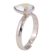 Кольцо Xuping цвет Родий с кр-ми Swarovski "Кристальная капелька АВ" фото №2 Кольцо Xuping цвет Родий с кр-ми Swarovski "Кристальная капелька АВ" фото №2