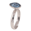 Кольцо Xuping цвет Родий с кр-ми Swarovski "Кристальная капелька Montana" фото №2 Кольцо Xuping цвет Родий с кр-ми Swarovski "Кристальная капелька Montana" фото №2