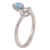 Кольцо Xuping цвет Родий с кр-ми Swarovski "Кристальный цветочек с бабочкой Aquamarine" фото №2 Кольцо Xuping цвет Родий с кр-ми Swarovski "Кристальный цветочек с бабочкой Aquamarine" фото №2