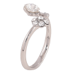 Кольцо Xuping цвет Родий с кр-ми Swarovski "Кристальный цветочек с бабочкой Clear" фото №2