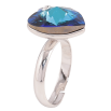 Кольцо Xuping цвет Родий с кр-ми Swarovski "Кристальное сердце Metallic Blue" фото №4 Кольцо Xuping цвет Родий с кр-ми Swarovski "Кристальное сердце Metallic Blue" фото №4