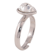 Кольцо Xuping цвет Родий с кр-ми Swarovski Кристальное сердце Clear фото №2 Кольцо Xuping цвет Родий с кр-ми Swarovski Кристальное сердце Clear фото №2