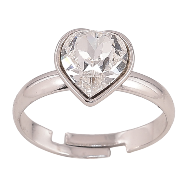 Кольцо Xuping цвет Родий с кр-ми Swarovski Кристальное сердце Clear фото №25 Кольцо Xuping цвет Родий с кр-ми Swarovski Кристальное сердце Clear фото №25