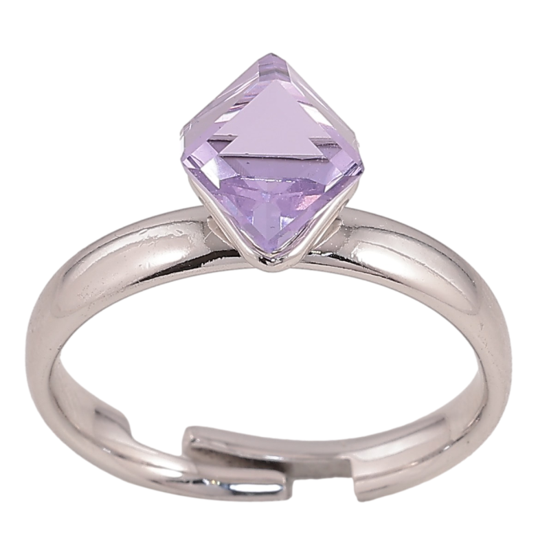 Каблучка Xuping колір Родій з кр-ми Swarovski "Кристальний куб Tanzanite, 6х6мм" фото №17 Каблучка Xuping колір Родій з кр-ми Swarovski "Кристальний куб Tanzanite, 6х6мм" фото №17