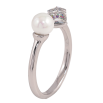 Кольцо Xuping цвет Родий с кр-ми Swarovski "Кристальный кубик Vitrail Medium с жемчугом, ø 6мм, 4х4мм" фото №4 Кольцо Xuping цвет Родий с кр-ми Swarovski "Кристальный кубик Vitrail Medium с жемчугом, ø 6мм, 4х4мм" фото №4