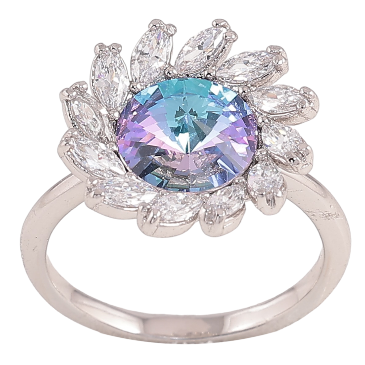 Кольцо Xuping цвет Родий с кр-ми Swarovski "Цветок с кристаллом Paradise Shine" фото №23 Кольцо Xuping цвет Родий с кр-ми Swarovski "Цветок с кристаллом Paradise Shine" фото №23