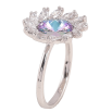 Каблучка Xuping колір Родій з кр-ми Swarovski "Квітка з кристалом Paradise Shine" фото №4 Каблучка Xuping колір Родій з кр-ми Swarovski "Квітка з кристалом Paradise Shine" фото №4