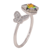 Кольцо Xuping цвет Родий с кр-ми Swarovski "Бабочка с кристальной звездой Vitrail Medium" фото №3 Кольцо Xuping цвет Родий с кр-ми Swarovski "Бабочка с кристальной звездой Vitrail Medium" фото №3
