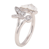 Каблучка Xuping колір Родій з кр-ми Swarovski "Метелики з кристалом Clear" фото №2
