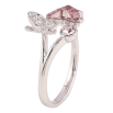 Кольцо Xuping цвет Родий с кристаллами Swarovski "Бабочки с кристаллом Antique Pink" фото №2 Кольцо Xuping цвет Родий с кристаллами Swarovski "Бабочки с кристаллом Antique Pink" фото №2