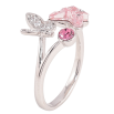 Кольцо Xuping цвет Родий с кристаллами Swarovski "Бабочки с кристаллом Rose и Fuchsia " свободный размер фото №4 Кольцо Xuping цвет Родий с кристаллами Swarovski "Бабочки с кристаллом Rose и Fuchsia " свободный размер фото №4