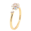 Каблучка Xuping колір позолота 14K з кристалами Swarovski квіточка фото №2 Каблучка Xuping колір позолота 14K з кристалами Swarovski квіточка фото №2