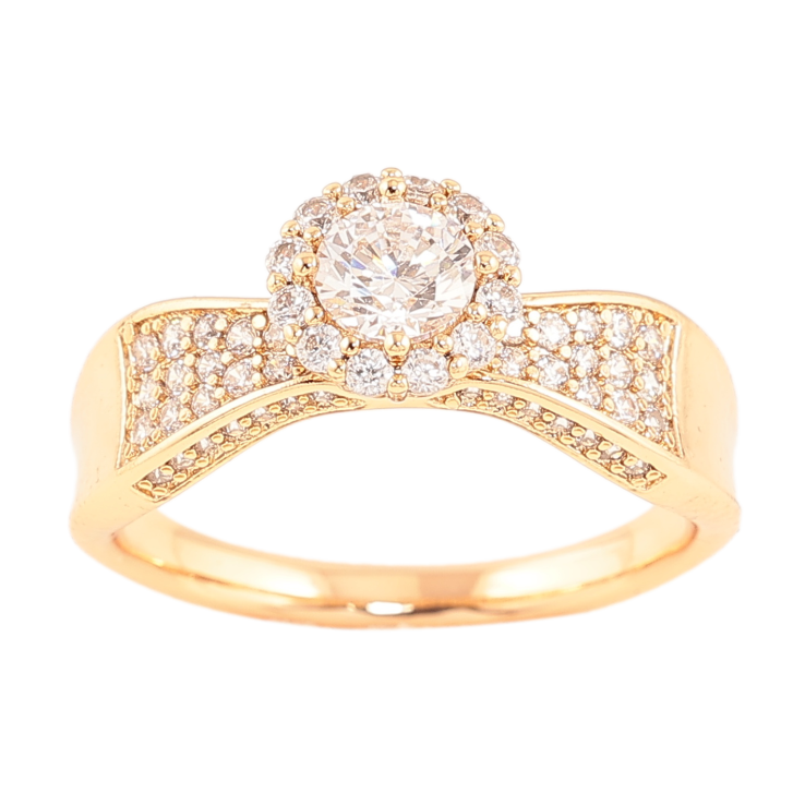 Каблучка Xuping колір позолота 18K інкрустація кристалами фото №13 Каблучка Xuping колір позолота 18K інкрустація кристалами фото №13