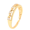 Кольцо Xuping цвет позолота 18K узор сердечки с кристаллами фото №2 Кольцо Xuping цвет позолота 18K узор сердечки с кристаллами фото №2