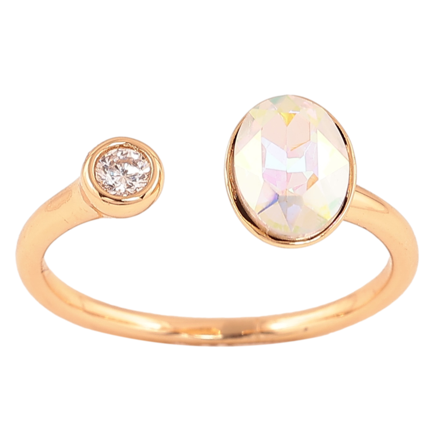 Каблучка Xuping колір позолота 18K з кристалами Swarovski фото №1 Каблучка Xuping колір позолота 18K з кристалами Swarovski фото №1
