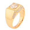 Перстень Xuping цвет Позолота 18K "Узор с кристаллами" фото №2 Перстень Xuping цвет Позолота 18K "Узор с кристаллами" фото №2