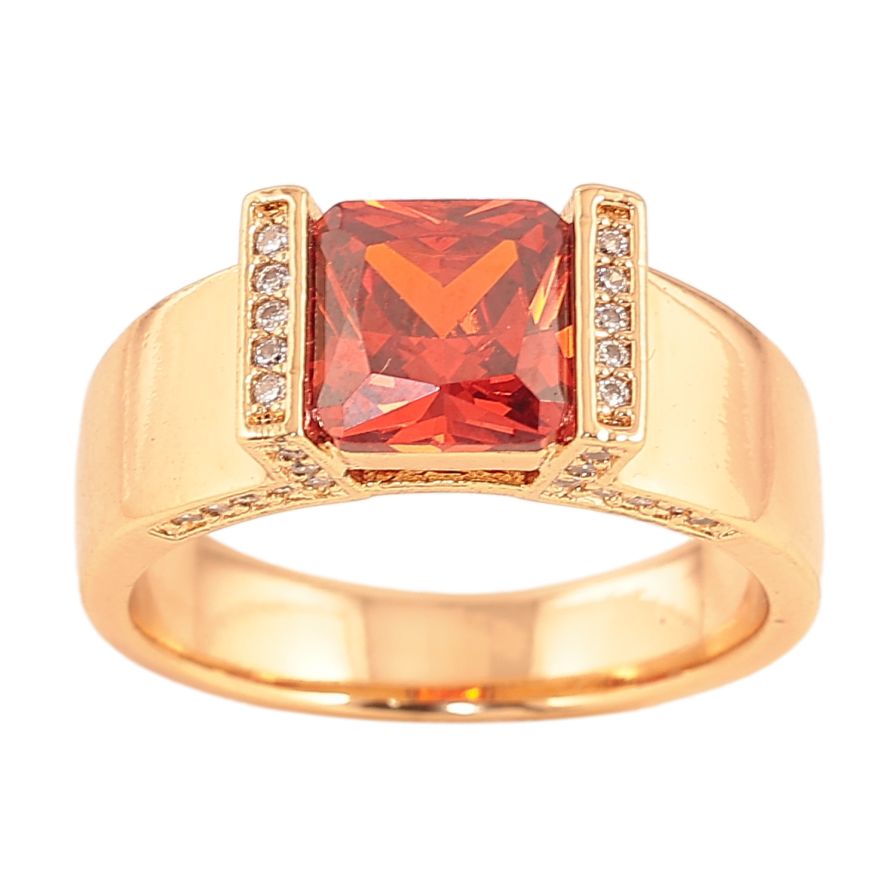 Перстень Xuping цвет Позолота 18K "Узор с красными кристаллами" фото №1 Перстень Xuping цвет Позолота 18K "Узор с красными кристаллами" фото №1