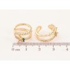 Серьги Xuping цвет Позолота 14K каффы "Узор с цветными кристаллами" фото №2 Серьги Xuping цвет Позолота 14K каффы "Узор с цветными кристаллами" фото №2