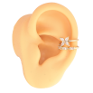 Сережки Xuping колір Позолота 14K кафи "Візерунок з кристалами" фото №3 Сережки Xuping колір Позолота 14K кафи "Візерунок з кристалами" фото №3