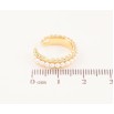 Серьги Xuping цвет Позолота 14K моно-каффа "Дорожка жемчужин" фото №2 Серьги Xuping цвет Позолота 14K моно-каффа "Дорожка жемчужин" фото №2