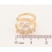 Серьги Xuping цвет Позолота 14K моно-каффа "Узор с кристаллами" На левое ухо фото №2