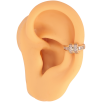 Серьги Xuping цвет Позолота 18K моно-каффа "Узор с кристаллами" фото №3 Серьги Xuping цвет Позолота 18K моно-каффа "Узор с кристаллами" фото №3