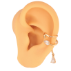 Серьги Xuping цвет Позолота 18K моно-каффа "Узор с кристаллами" на левое ухо фото №3 Серьги Xuping цвет Позолота 18K моно-каффа "Узор с кристаллами" на левое ухо фото №3