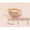 Серьги Xuping цвет Позолота 18K моно-каффа "Узор с кристаллами" фото №2 Серьги Xuping цвет Позолота 18K моно-каффа "Узор с кристаллами" фото №2
