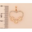 Кулон Xuping M&L цвет 18K "Сердечко с снежинками" для цепочки до 5мм фото №2 Кулон Xuping M&L цвет 18K "Сердечко с снежинками" для цепочки до 5мм фото №2