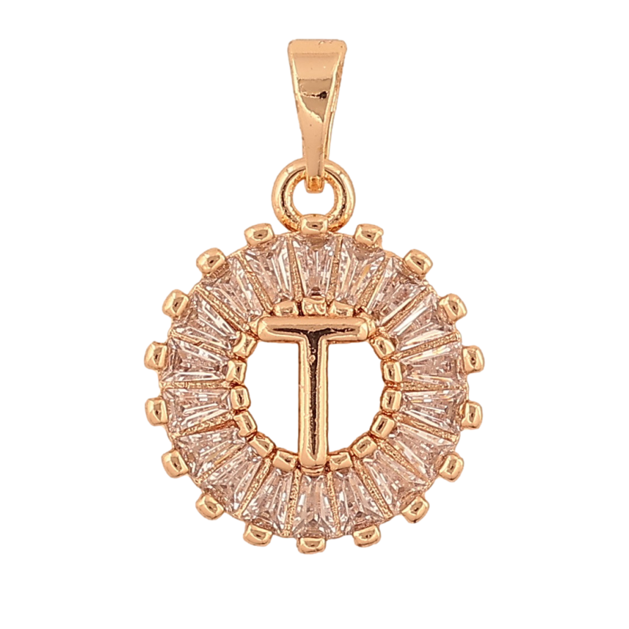 Кулон Xuping M&L цвет 18K "Кристальное колечко с буквой Т" для цепочки до 5мм фото №1 Кулон Xuping M&L цвет 18K "Кристальное колечко с буквой Т" для цепочки до 5мм фото №1