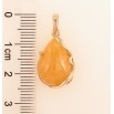 Кулон Xuping цвет Позолота 18K "Капелька с желтым камнем" для цепочки до 5мм фото №2