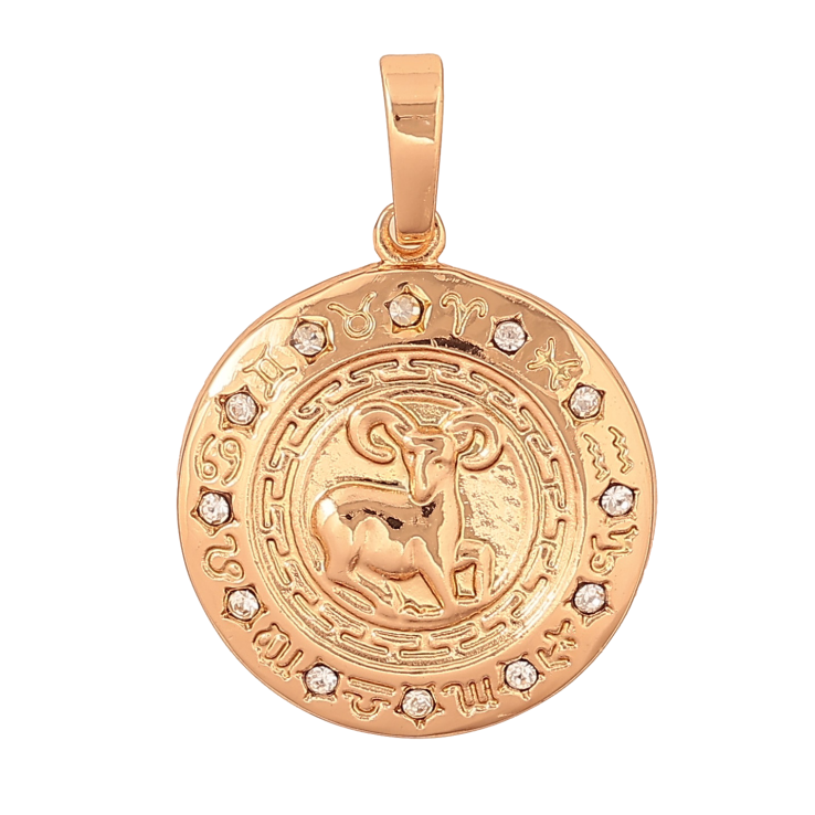 Кулон Xuping цвет Позолота 18K "Знак Зодиака Овен" для цепочки до 6мм фото №13